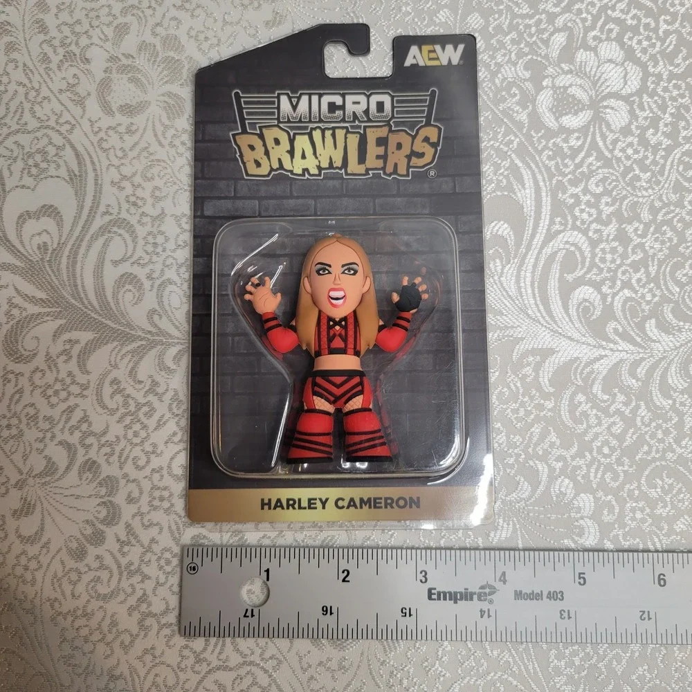 NEW Harley Cameron Micro Brawler Hangman Adam Page Bobble Brawler Mini AEW Crate